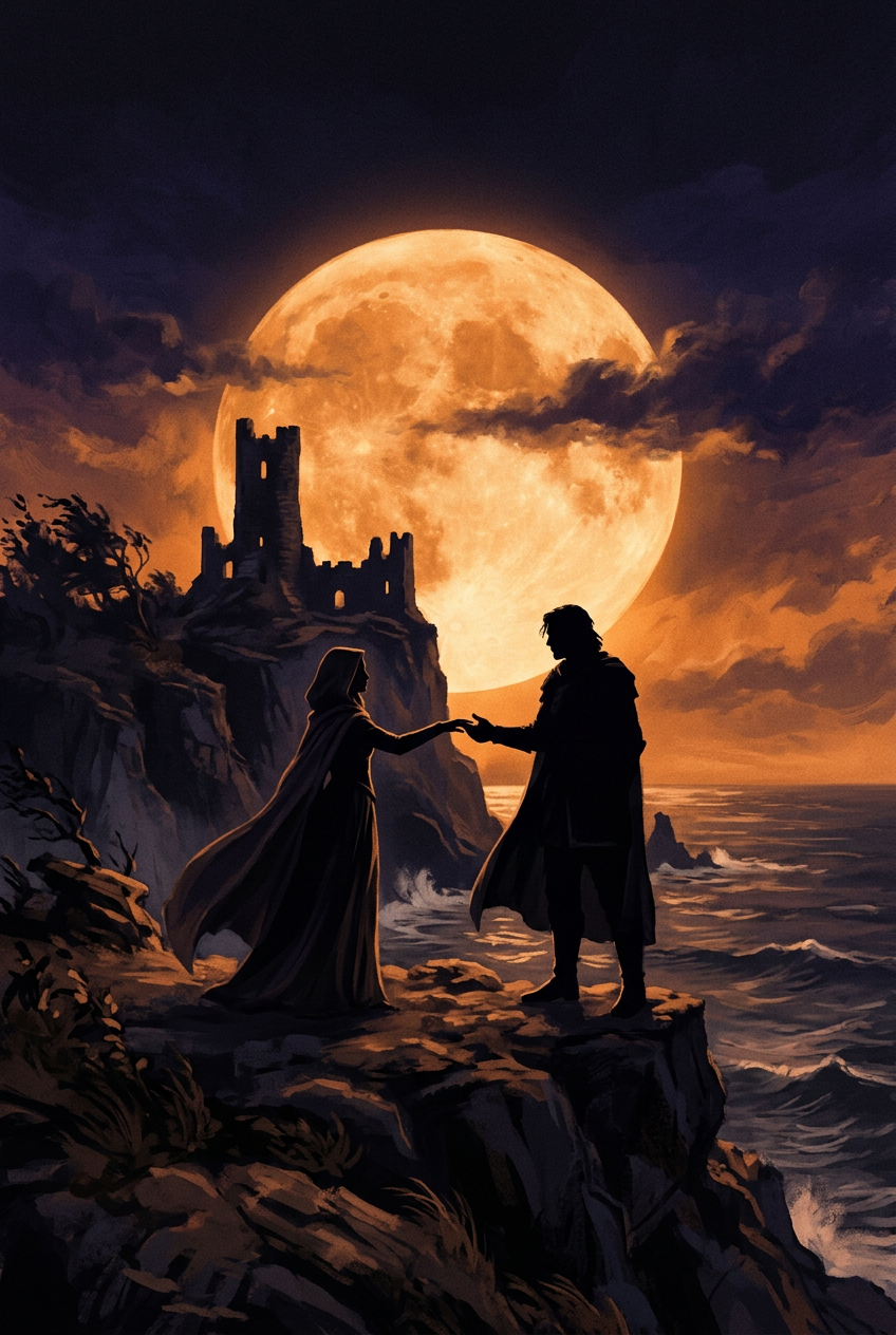 Couverture d’exemple : Sous la Lune d’Or